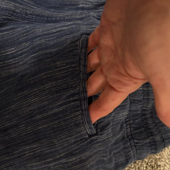 Athleta Cabo Linen Textured Wide Leg Pants - Picture 4 of 6